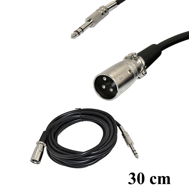 Mm Stereo Erkek Pin Xlr Erkek Mikrofon Ses Kablosu Cm