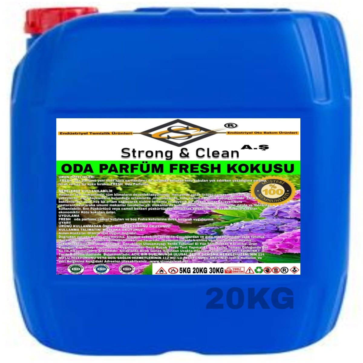 Strong Clean Oda Parfüm Fresh Yeni 20 KG Fiyatları ve Özellikleri