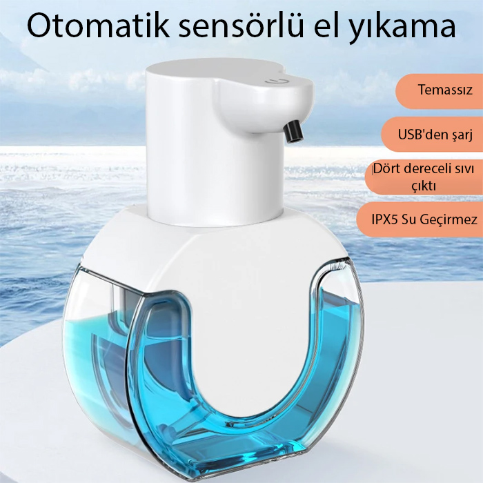 Coofbe Şarjlı 420ml Sensörlü Sıvı Sabunluk Köpük Makinesi Akıllı