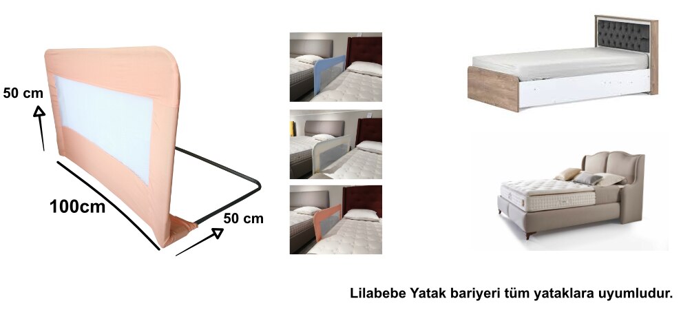 Kujju Katlanabilir Yatak Bariyeri 45x120 Cm Gri Fiyatlari Ve Ozellikleri