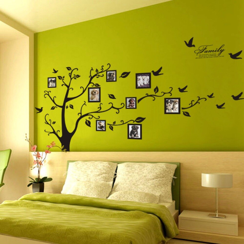 soy agaci sekilli fotograf resim cerceveli ev salon duvar sticker fiyatlari ve ozellikleri