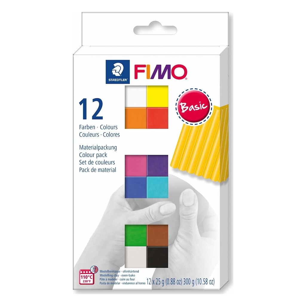 soft FIMO Complete fimo box set and cutters.  effects 16x57g packs plus tools 