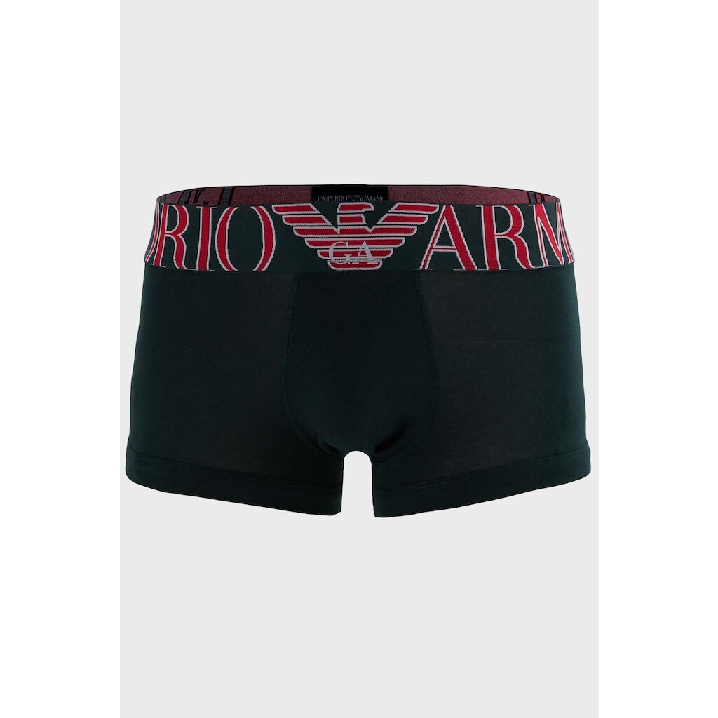 ARMANI boxer court noir et logo gris Taille S/38 marque Emporio Armani Neuf valeur 33€ 
