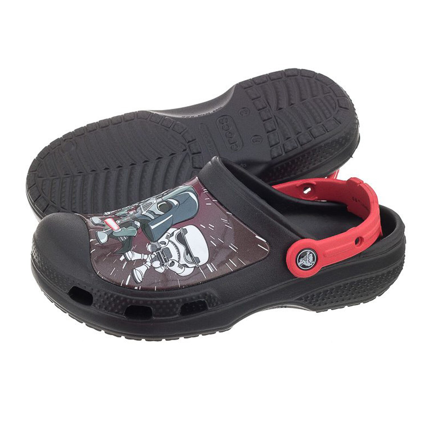 star wars lined crocs