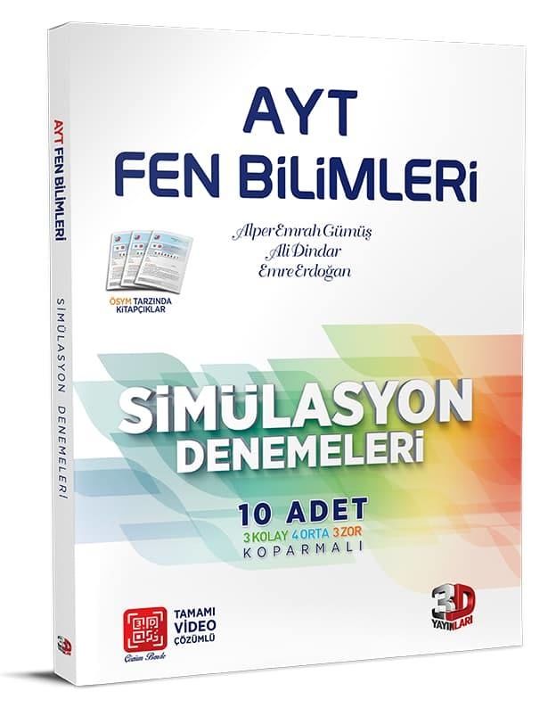 cozum 3d yayinlari ayt fen bilimleri simulasyon denemeleri fiyatlari ve ozellikleri