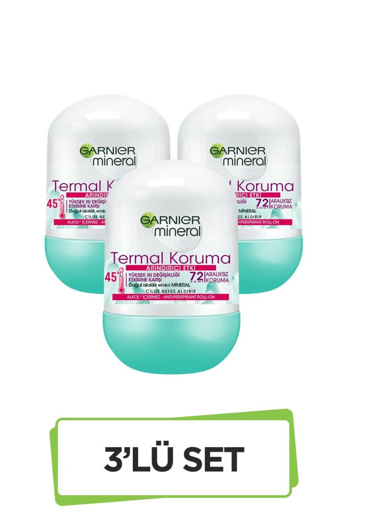 Garnier Mineral Termal Koruma Kadin Roll On 50 Ml 3 Adet Fiyatlari Ve Ozellikleri Garnier Mineral Termal Koruma Kadin Roll On 50 Ml 3 Adet Fiyatlari Ve Ozellikleri