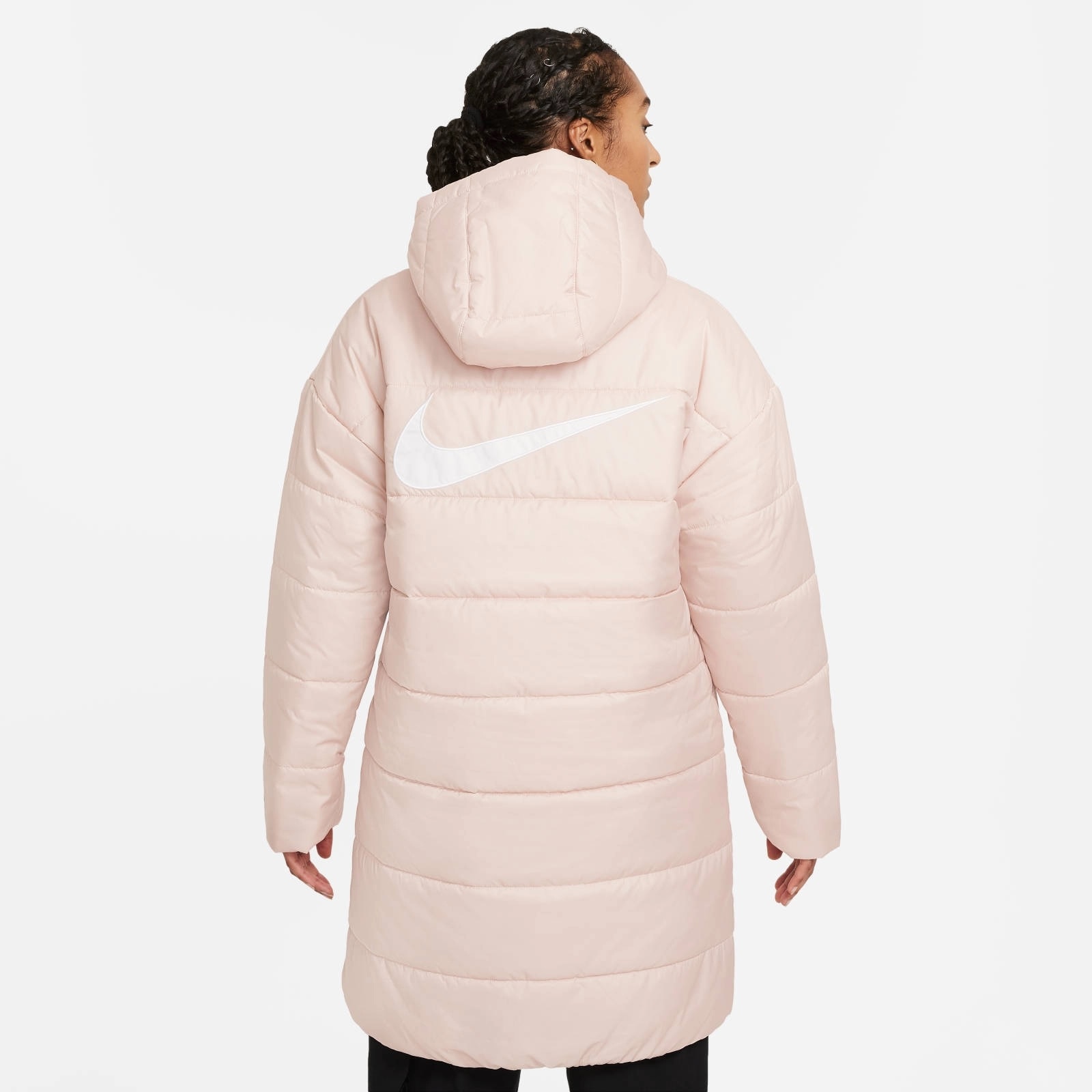 nike core swoosh parka white