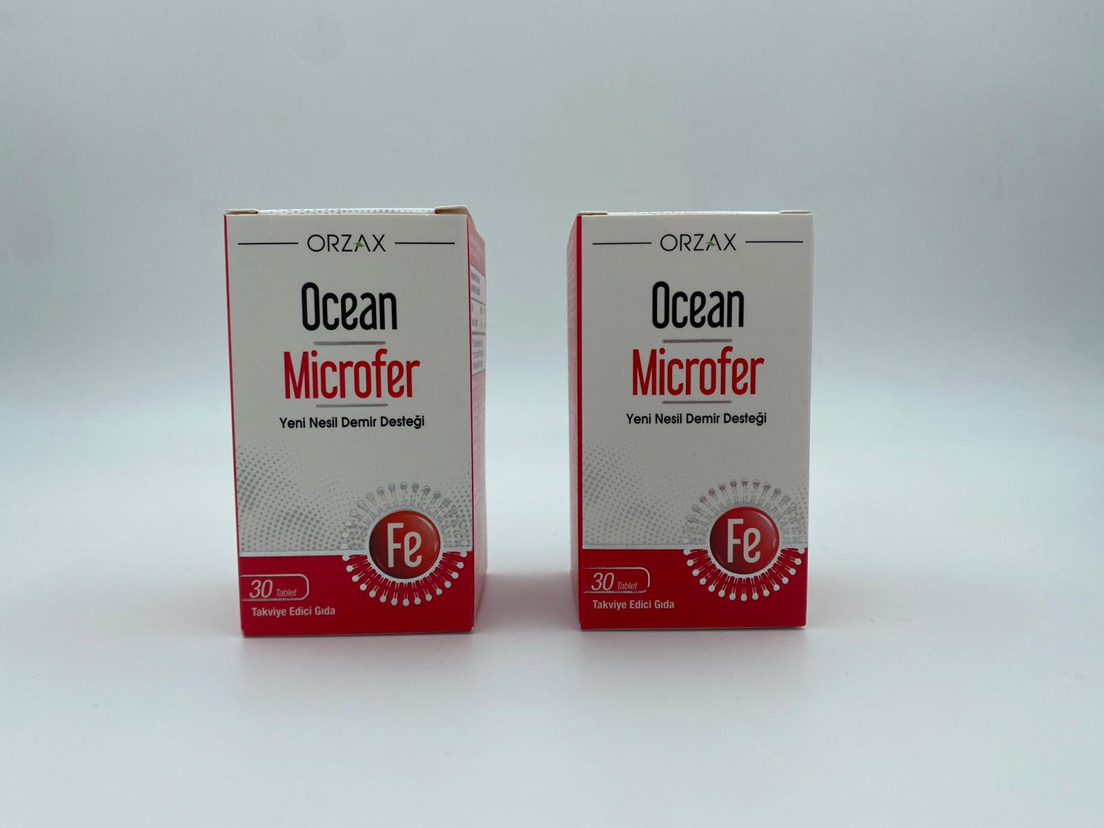 ocean microfer 30 tablet demir destegi 2 adet skt 109 2024 fiyatlari ve ozellikleri