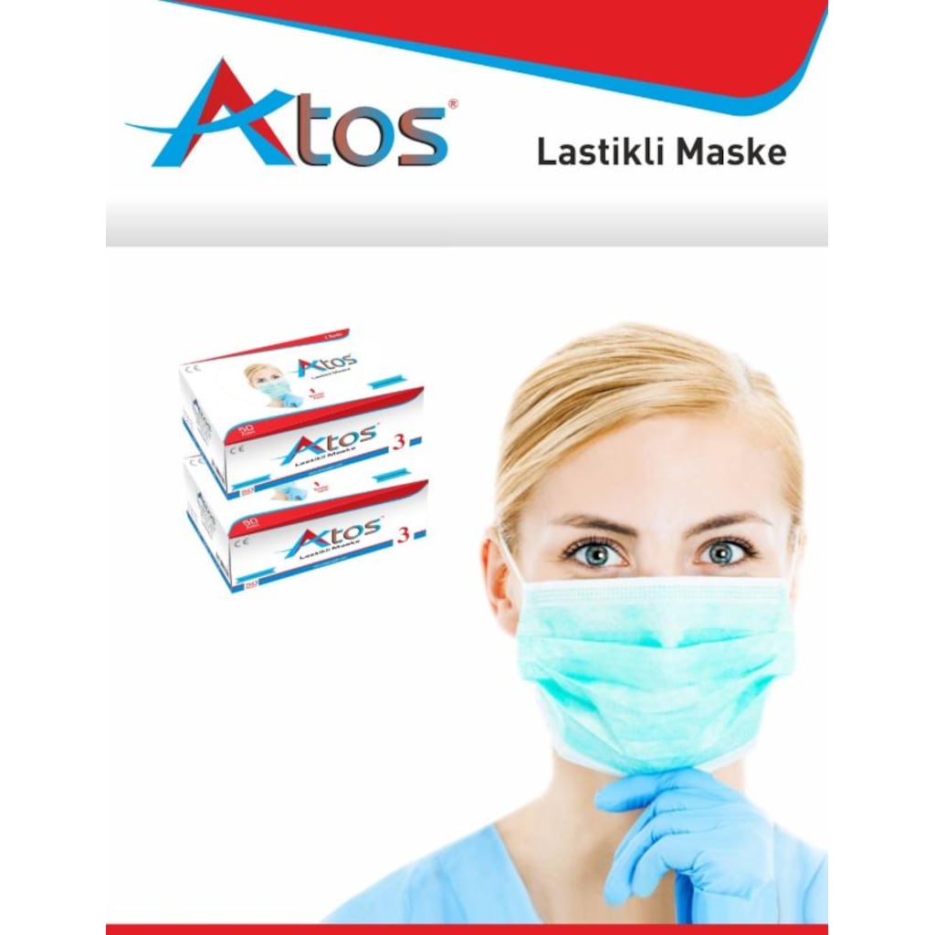 43488354 - Atos Cerrahi Maske 3 Katlı Lastikli 50 Adet - n11pro.com 43488354 - Atos Cerrahi Maske 3 Katlı Lastikli 50 Adet - n11pro.com