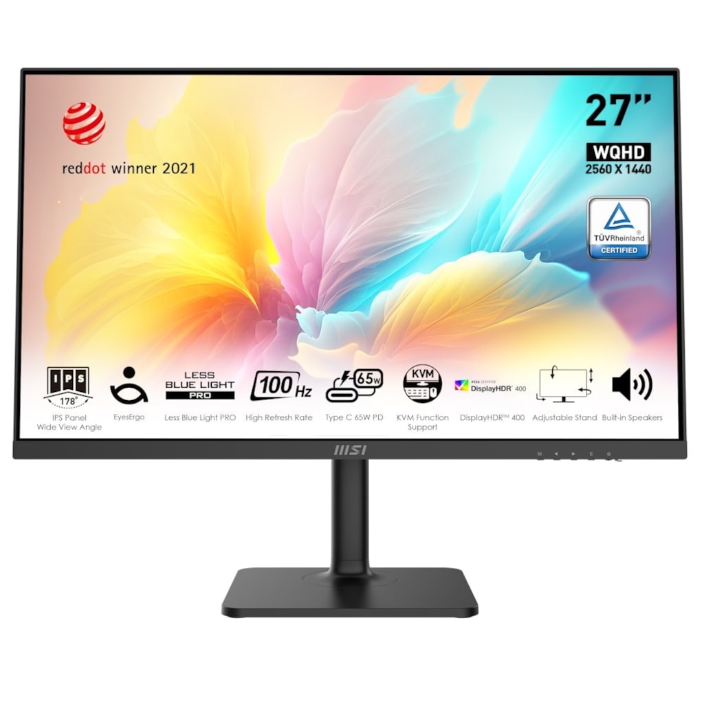 MSI Modern MD272QXP 27'' 1 ms 2K Pivot IPS 100 Hz Monitör
