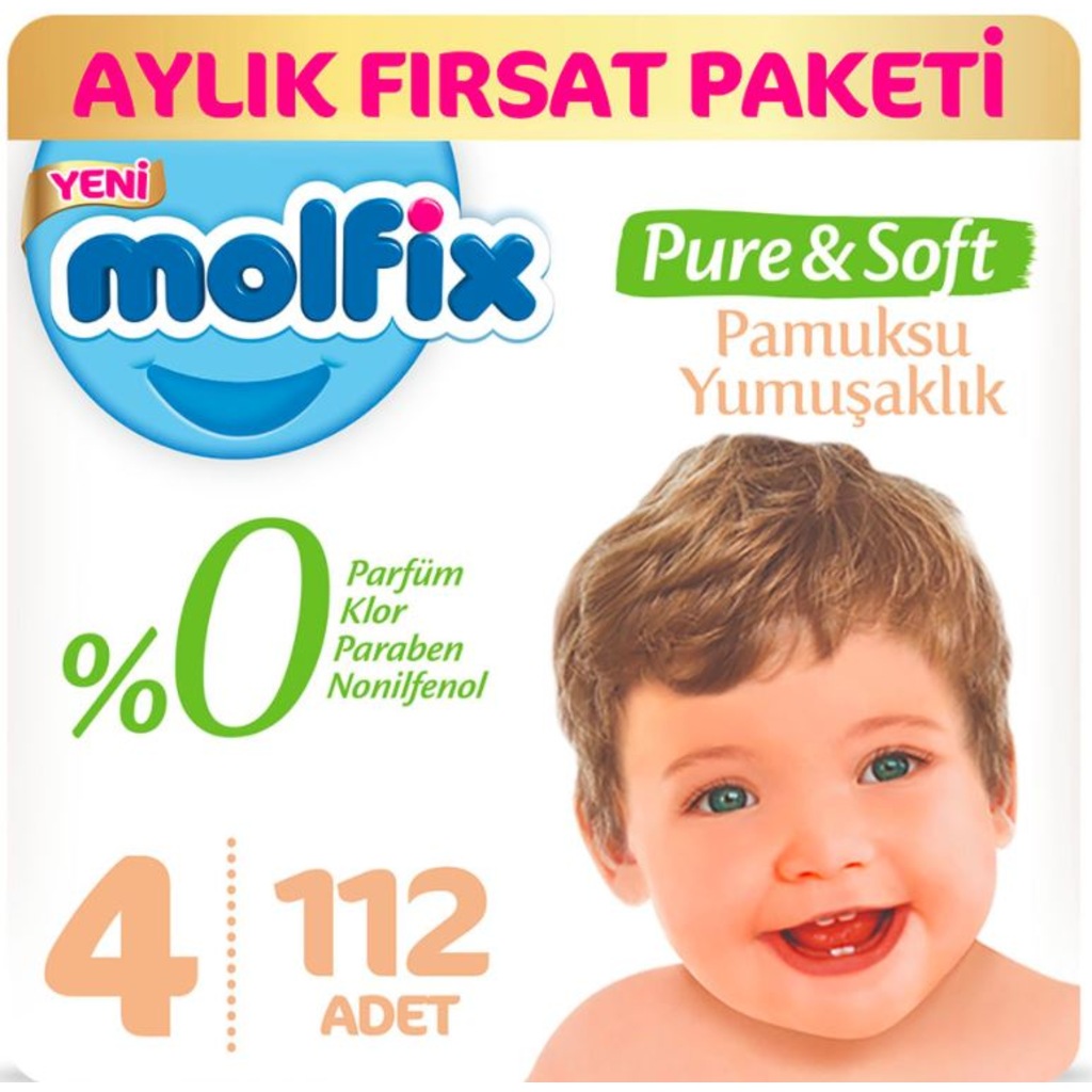 4 numara bebek bezi molfix