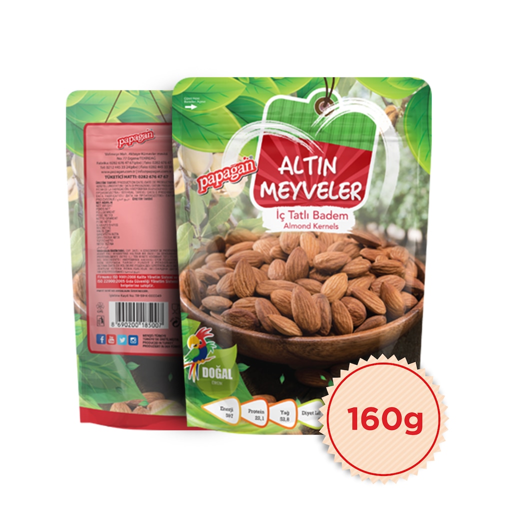 82465901 - Papağan Altın Meyveler İç Tatlı Badem 160 G - n11pro.com 82465901 - Papağan Altın Meyveler İç Tatlı Badem 160 G - n11pro.com