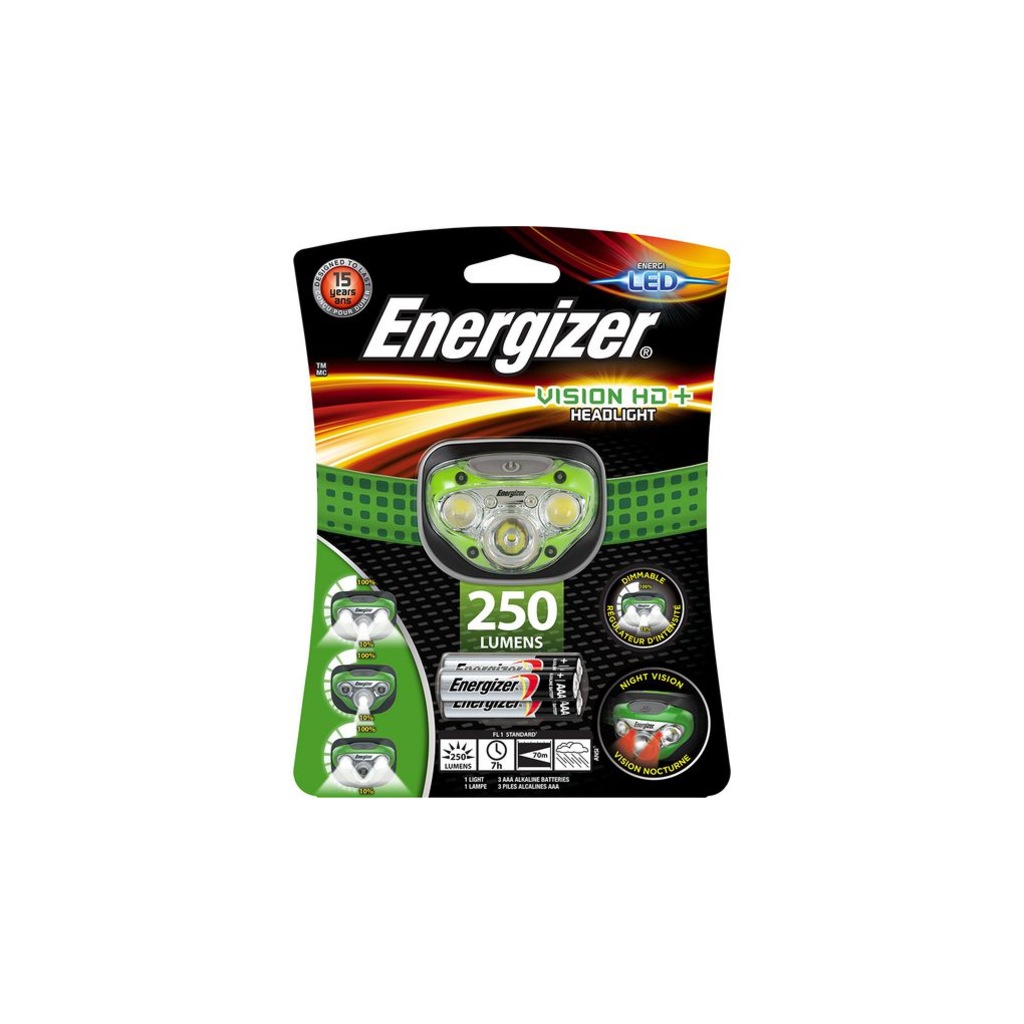 81265808 - Energizer HL Vision HD Plus LED Fener Kafa Lambası + 3 x AAA Pil - n11pro.com 81265808 - Energizer HL Vision HD Plus LED Fener Kafa Lambası + 3 x AAA Pil - n11pro.com
