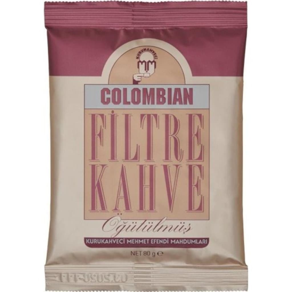 Kurukahveci Mehmet Efendi Colombian Filtre Kahve Öğütülmüş 80 G