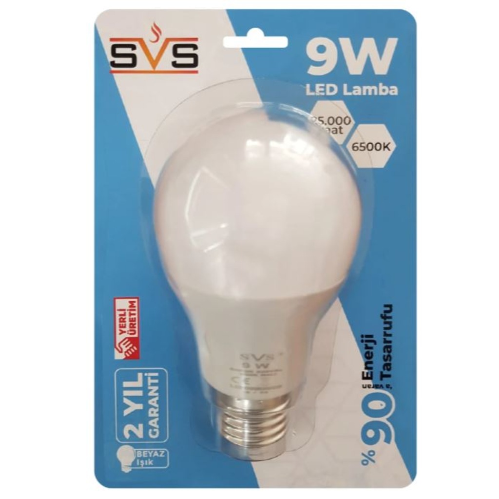 04510701 - SVS 9W Led Ampul 6500K Beyaz - n11pro.com 04510701 - SVS 9W Led Ampul 6500K Beyaz - n11pro.com