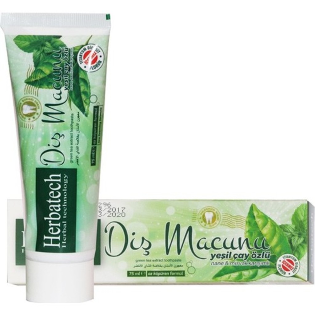 07333329 - Herbatech Yeşil Çay Özlü Diş Macunu 75 ML - n11pro.com 07333329 - Herbatech Yeşil Çay Özlü Diş Macunu 75 ML - n11pro.com