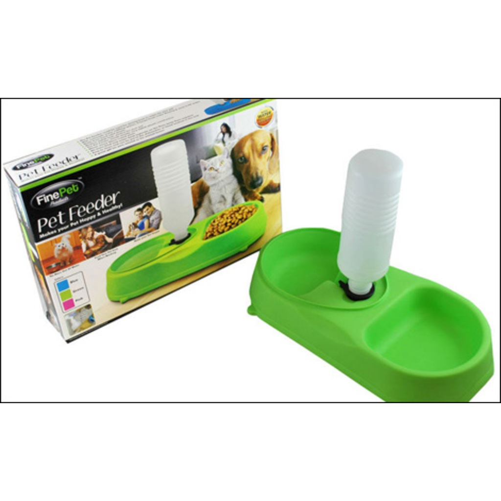 Finepet Pet Feeder Kedi Kopek Icin Yemek Ve Su Kabi Yesil N11pro Com