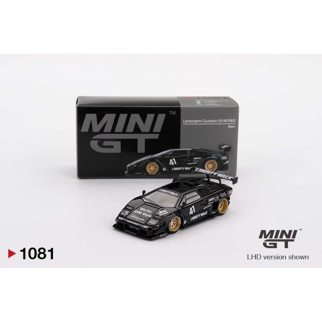 Mini GT 1/64 Lamborghini Countach LB-WORKS Black 1081 Fiyatları