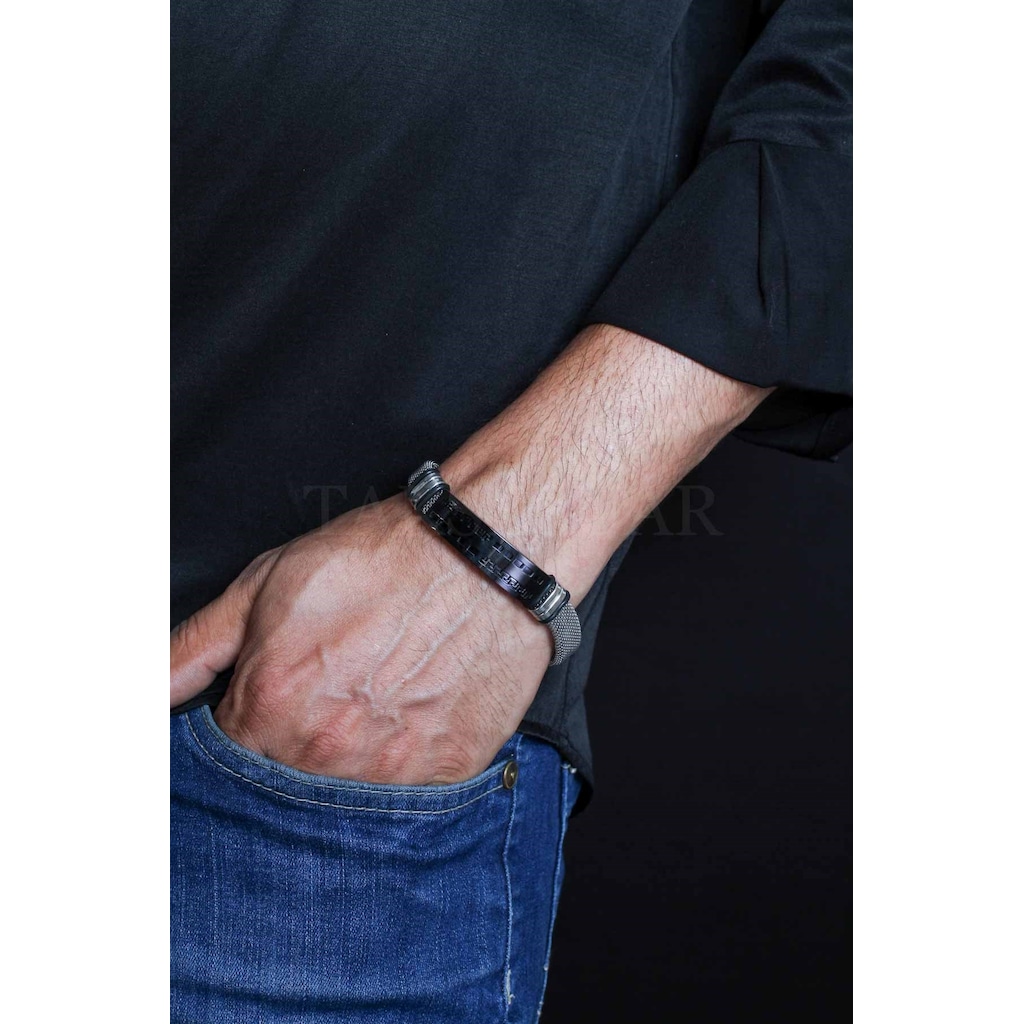 41657842 - Vercetti Simetrik Tasarım Çelik & Hasır Kordon Bileklik Siyah - n11pro.com 41657842 - Vercetti Simetrik Tasarım Çelik & Hasır Kordon Bileklik Siyah - n11pro.com