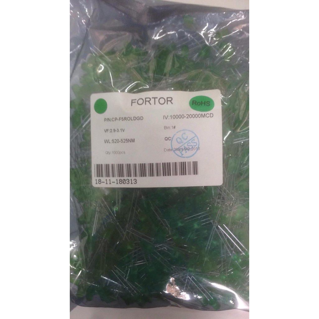36535377 - Fortor 5 MM Led Diyot Mat Yeşil 1000 Li Paket - n11pro.com 36535377 - Fortor 5 MM Led Diyot Mat Yeşil 1000 Li Paket - n11pro.com