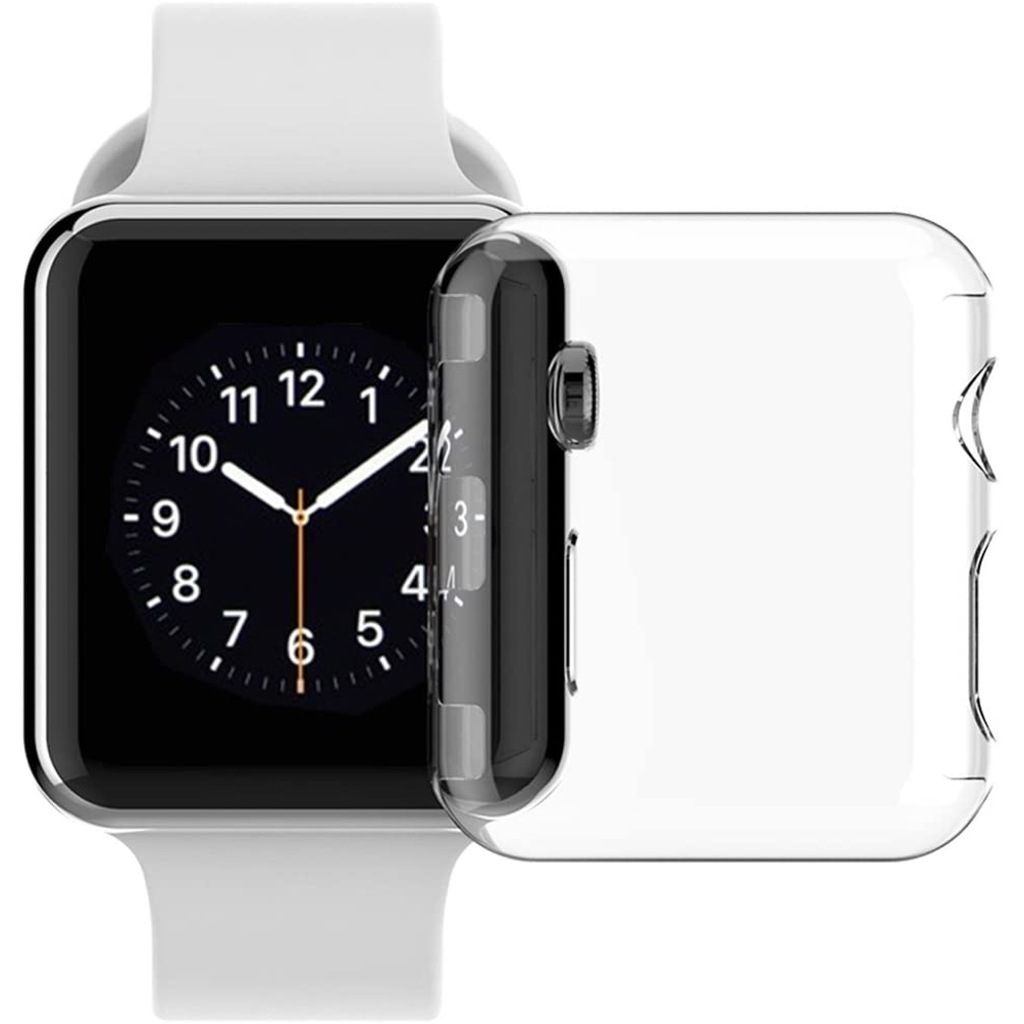 IMG-7379527693128823360 - Apple Watch 4 5 6 40 mm Silikon Kapak Kılıf Ekran Koruyucu Şeffaf - n11pro.com