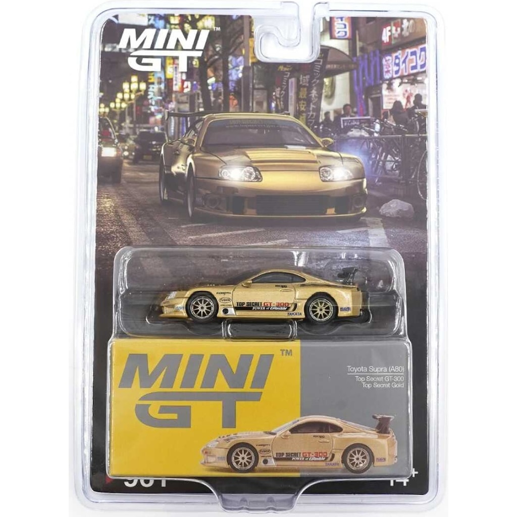 Mini Gt 961 1/64 Toyota Supra A80 Top Secret Gt-300 Top Secret