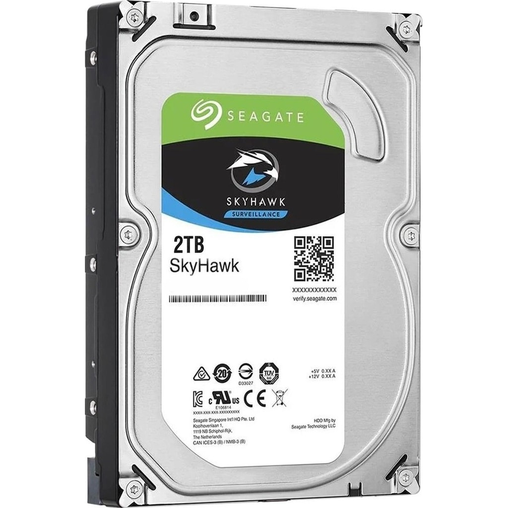 GÜVENLİK HARDDİSK 2TB 7/24 5900RPM SATA3 64MB SEAGATE SKYHAWK