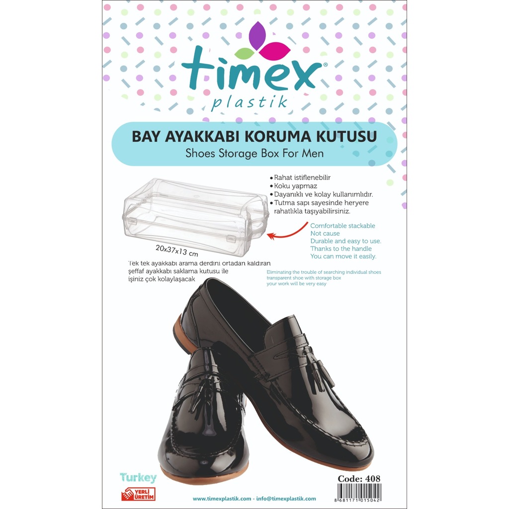 Timex Erkek Ayakkabi Saklama Kutusu Seffaf 20 X 37 X 13 Cm N11pro Com