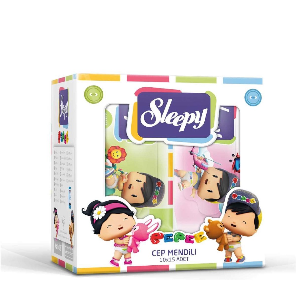 87447267 - Sleepy Pepee Cep Mendili 10x15'li - n11pro.com 87447267 - Sleepy Pepee Cep Mendili 10x15'li - n11pro.com