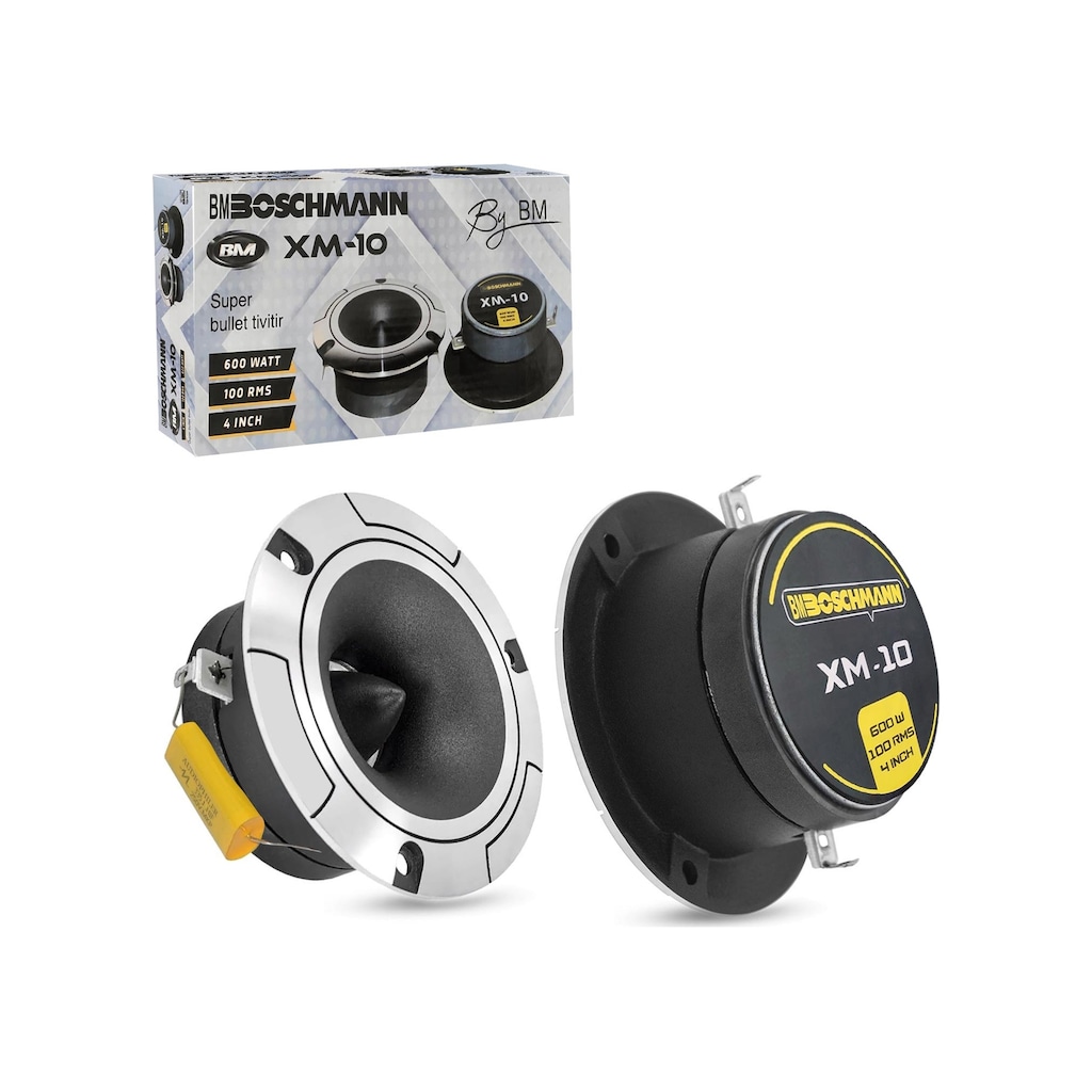 Boschmann Xm-10 Tweeter 10Cm 600 Watt (100 Rms) 2 Adet Fiyatları