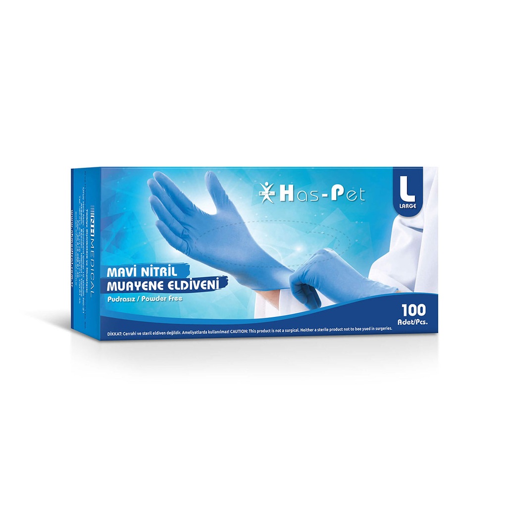59994436 - Has-Pet Pudrasız Nitril Eldiven Mavi L - n11pro.com 59994436 - Has-Pet Pudrasız Nitril Eldiven Mavi L - n11pro.com