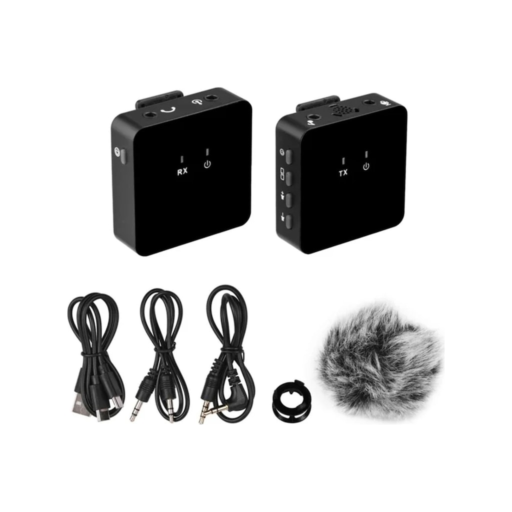 Roof R-601 Alıcı Verici Kablosuz Yaka Telsiz Mikrofon Yaka