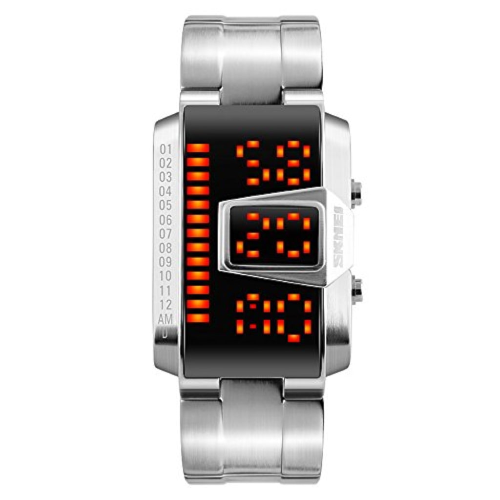 Двойные часы наручные. SKMEI 1179 часы. Часы SKMEI led watch. Бинарные часы скмей. Бинарные часы SKMEI.