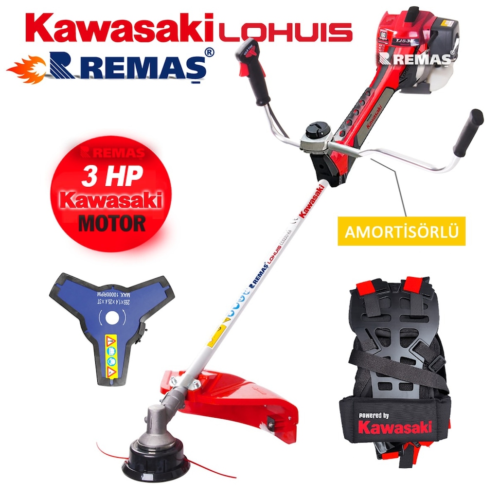 Kawasaki Lohuis Tj53e Cg522 U Yan Tip 3,0 Hp Benzinli Motorlu