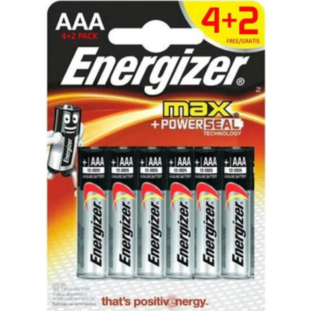 74839368 - Energizer Max Alkaline AAA İnce Pil 4+2'li - n11pro.com 74839368 - Energizer Max Alkaline AAA İnce Pil 4+2'li - n11pro.com