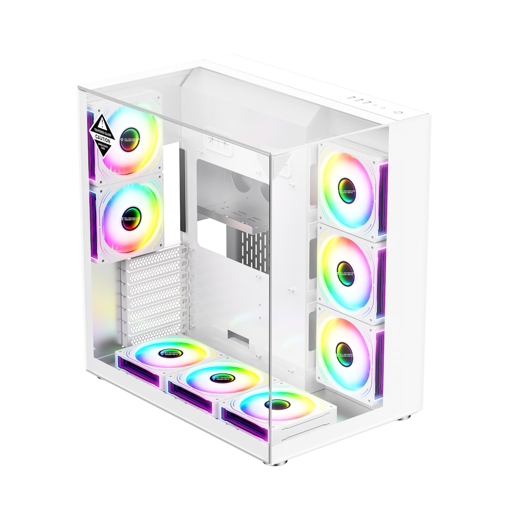 Zoko Queen Beyaz 8x12cm Kumandalı Argb Fanlı Akvaryum Kasa