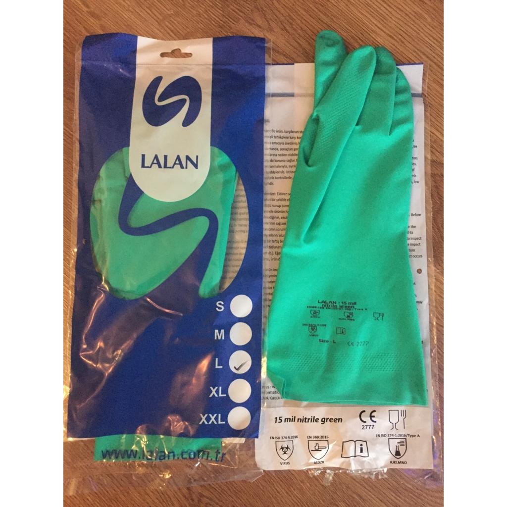 Lalan Nitril Eldiven Yesil L N11pro Com