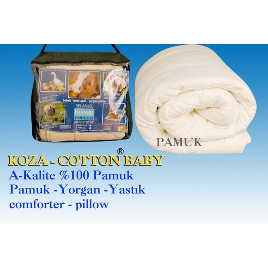 Koza Cotton Pamuk Bebek Yorgan 1 Pamuk Bebek Yastik Hediye Fiyatlari Ve Ozellikleri