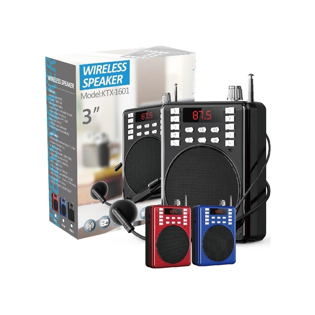 Subzero Ktx 1601 Mikrofonlu Rehber Öğretmen Amfisi Usb/tf/aux Fm