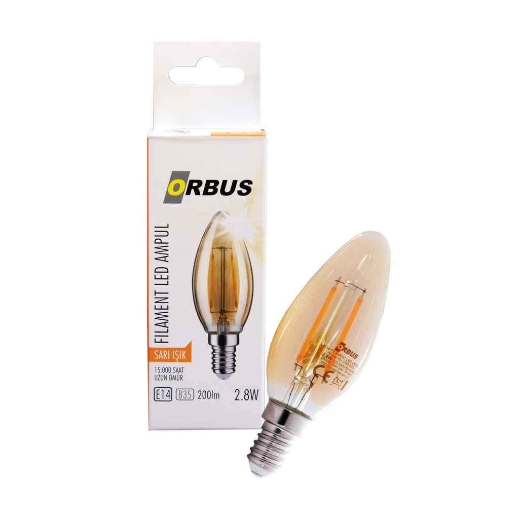 Orbus Dekoratif Mum Ampul Amber E14 N11pro Com