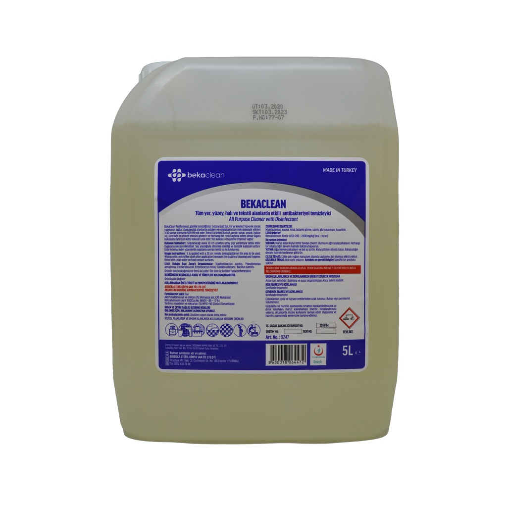 06924593 - Bekaclean Antibakteriyel Genel Yüzey Temizleyici 5 L - n11pro.com 06924593 - Bekaclean Antibakteriyel Genel Yüzey Temizleyici 5 L - n11pro.com