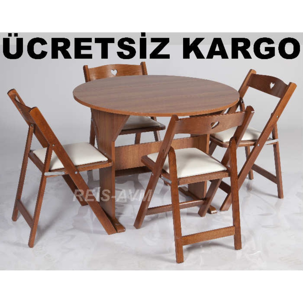 YUVARLAK KIRMA MASA SANDALYE MUTFAK BALKON Fiyatları ve Özellikleri