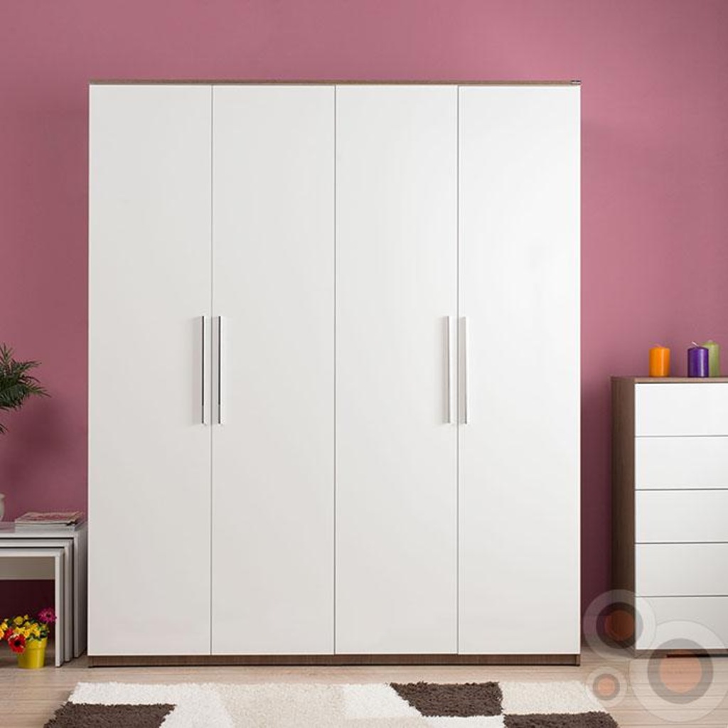 Adore Prestige Yatak Odasi 4 Kapili Gardirop Noce Lake Beyaz Pg Fiyatlari Ve Ozellikleri