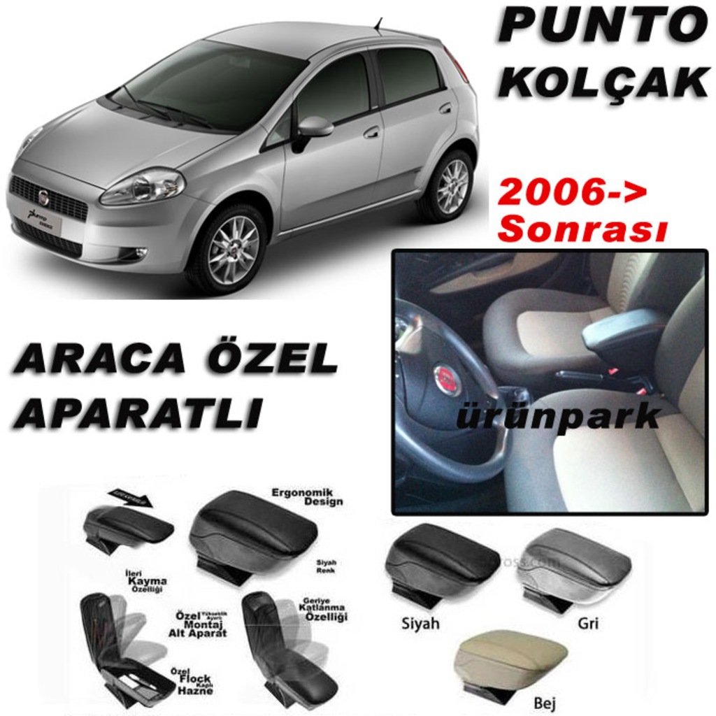fiat punto kolcak punto kol dayama araca ozel fiyatlari ve ozellikleri