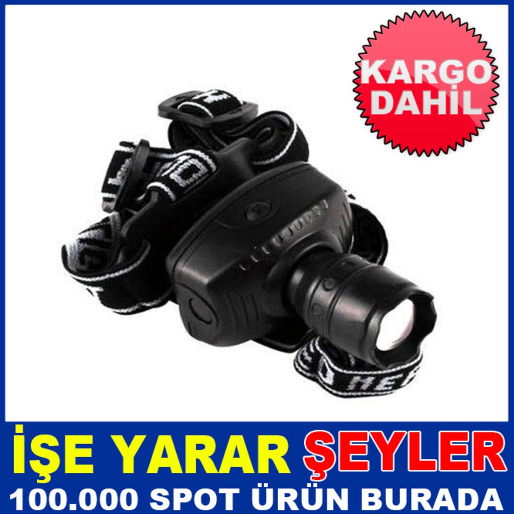 ÜCRETSİZ KARGO İLE LED'Lİ PROFESYONEL ŞARJLI KAFA FENERİ