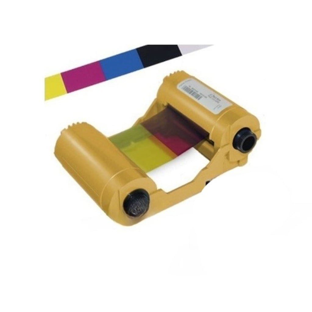 みや Zebra 800033-340 Renkli Ribbon Zxp3 Ymcko Tek Yüze 280 Baskı