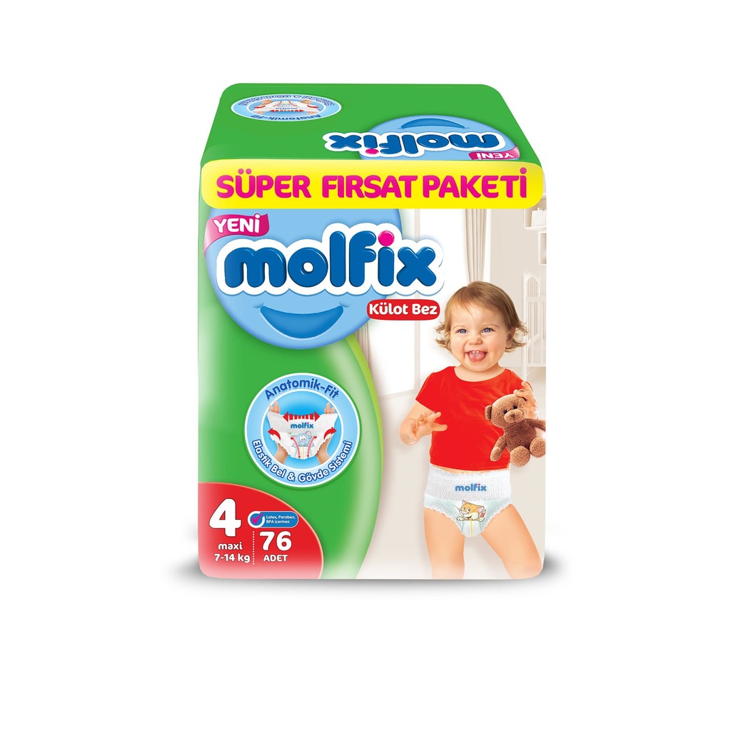 58186999 - Molfix Maxi Külot 7-14 KG Bebek Bezi 4 Beden 76 Adet - n11pro.com 58186999 - Molfix Maxi Külot 7-14 KG Bebek Bezi 4 Beden 76 Adet - n11pro.com