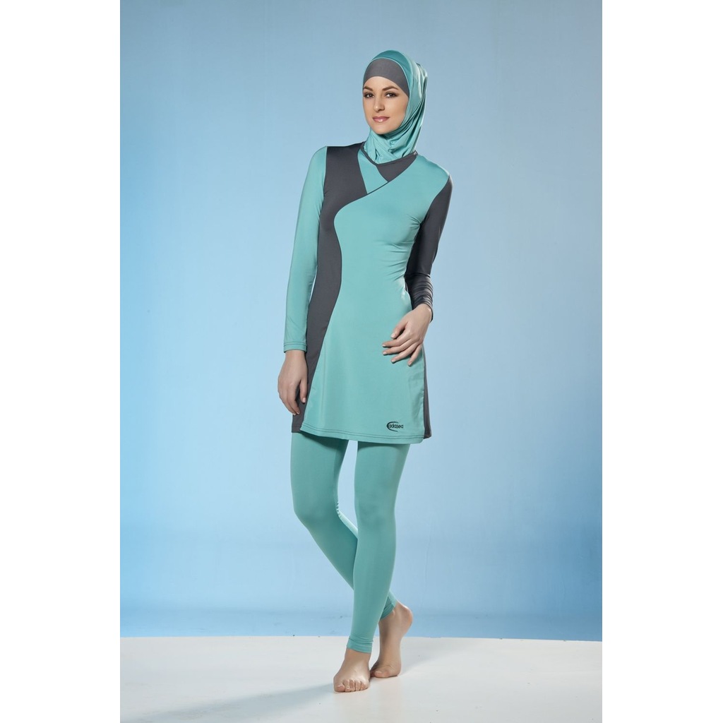 adasea 392 mint likralı tesettür mayo
