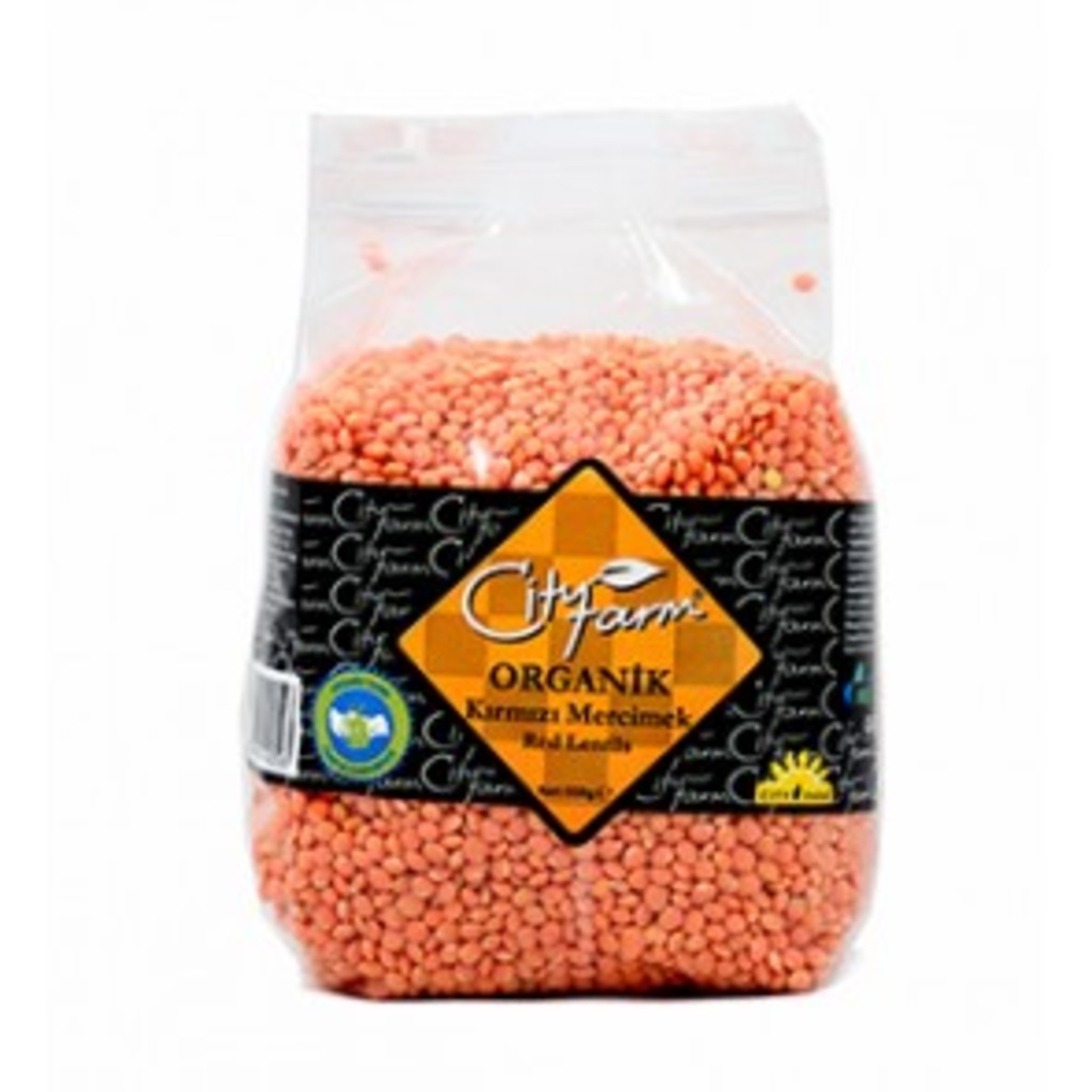 City Farm Organik Kırmızı Mercimek 1 KG