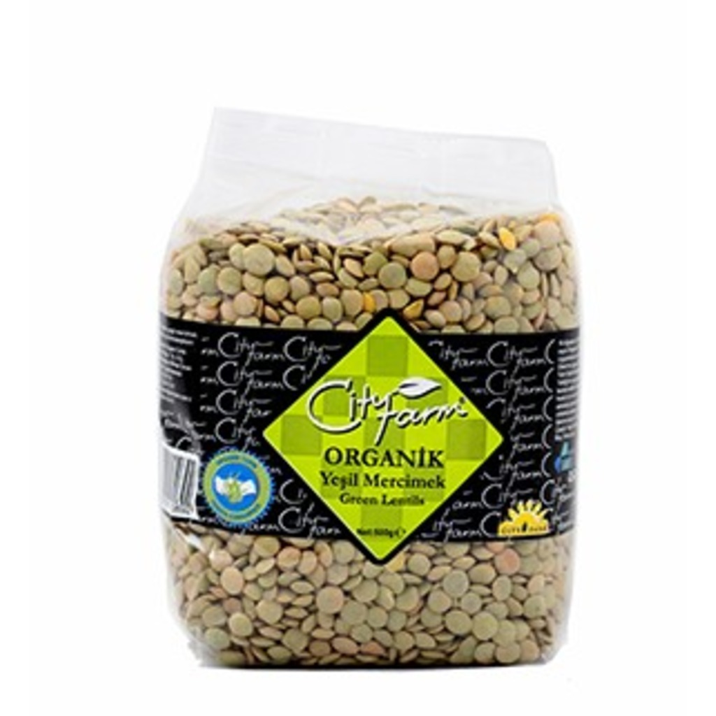 City Farm Organik Yeşil Mercimek 1 KG